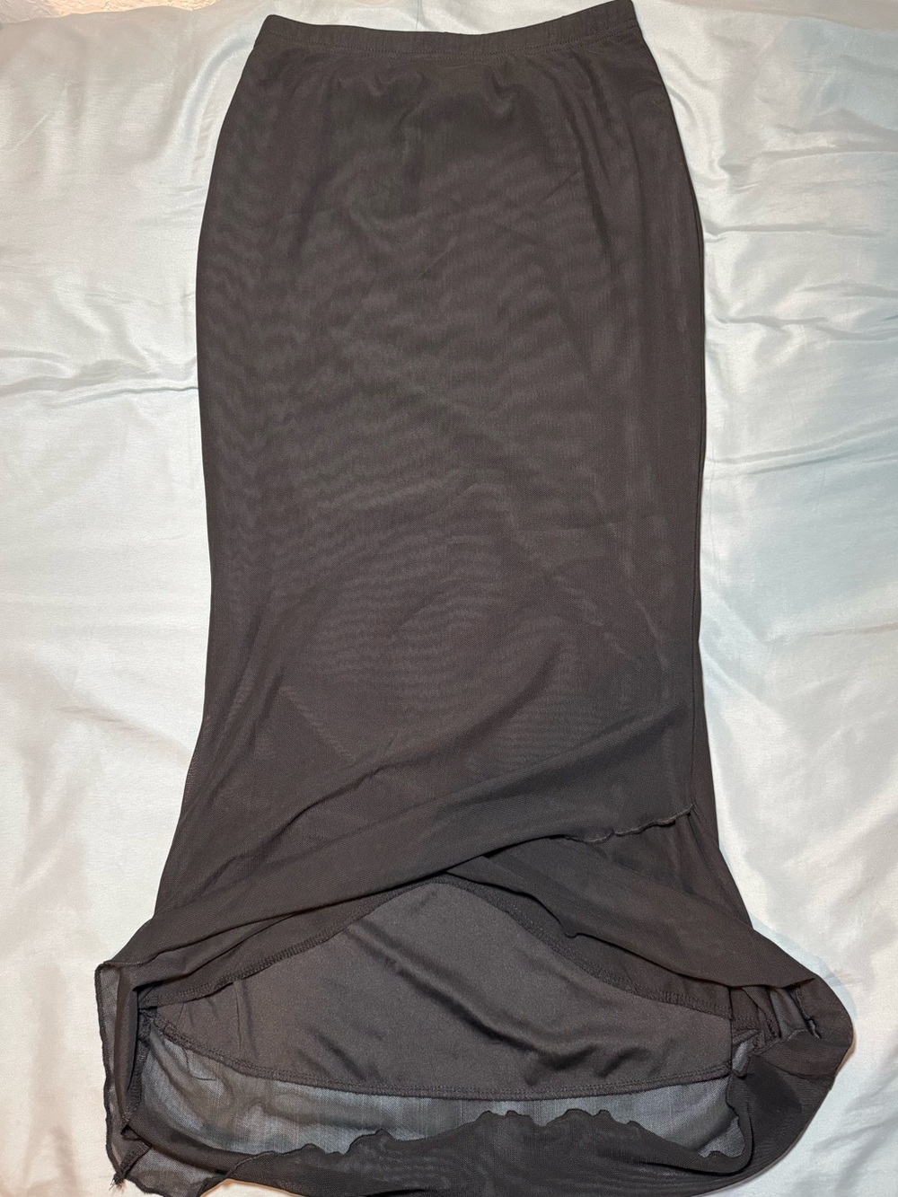 ROMWE Black Pencil Midi Skirt